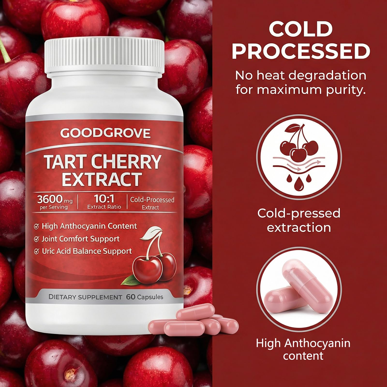 Good Grove cold-processed tart cherry extract